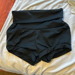Balera dance shorts black high waisted sz AM